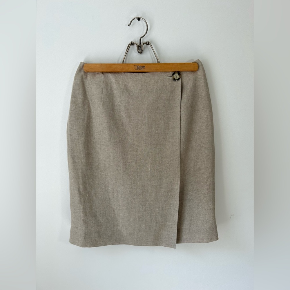 Vintage Jones New York Linen Mini Skirt